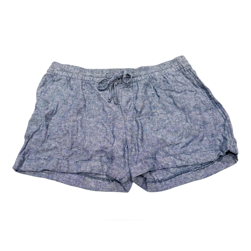 Old Navy Heathered Blue Drawstring Casual Shorts